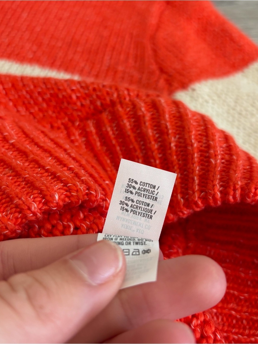 aerie Red and Cream Striped Turtleneck Sweater Size XS - Picture 4 of 6